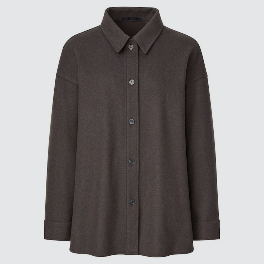 Uniqlo Brushed Jersey Shirt Jacket